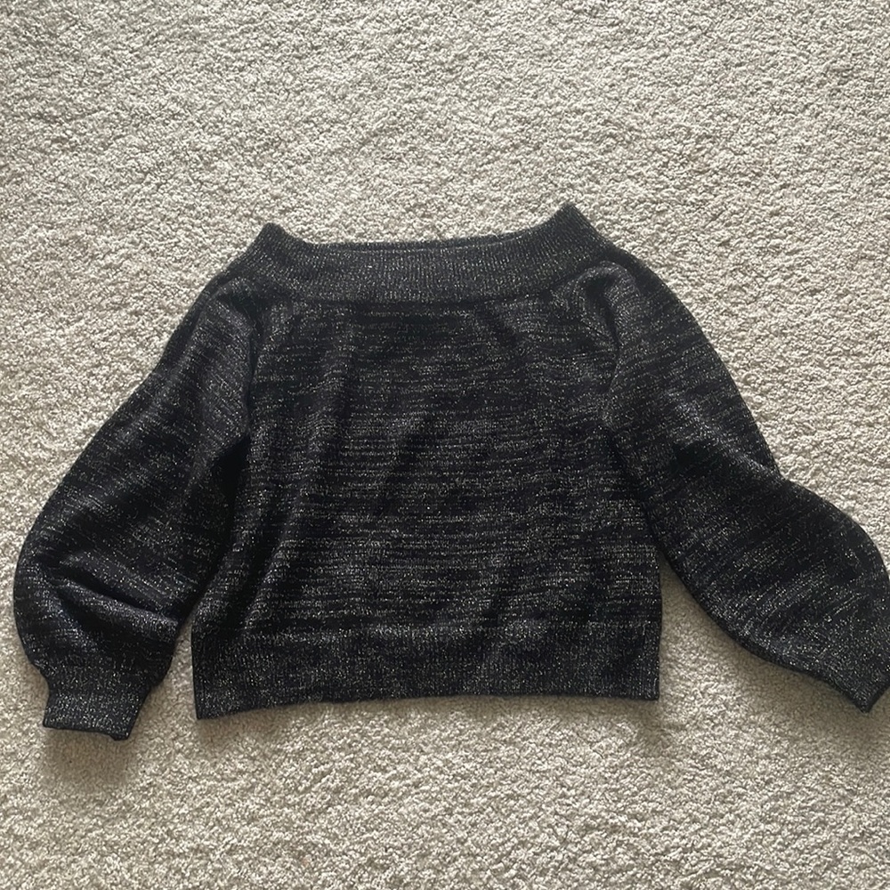 H&M Black silver sweater